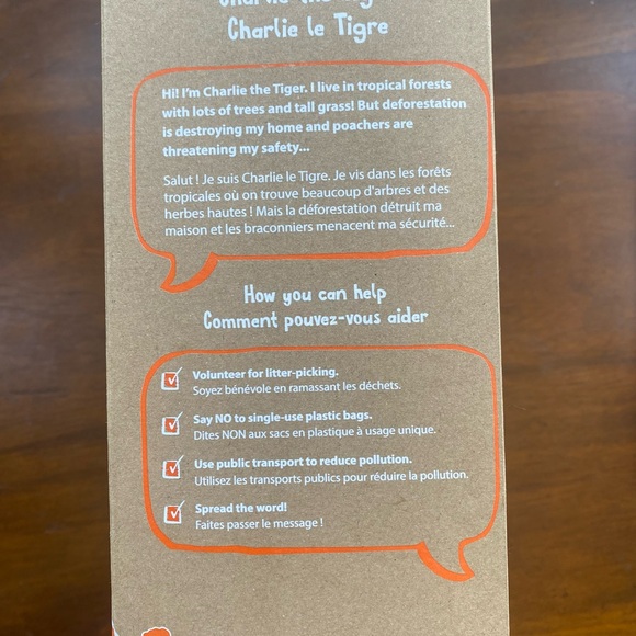 Planet Buddies Charlie the Tiger Furry kids wired headphones - Picture 12 of 15